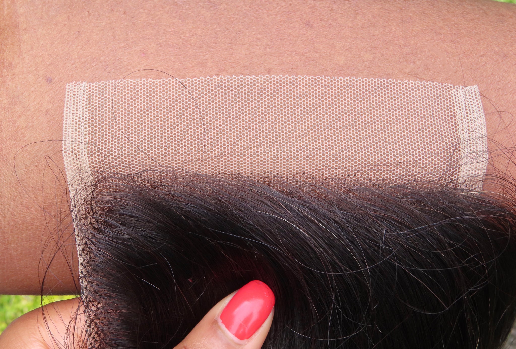 4x4 12A Unprocessed Brazilian straight Natural Black 100%  Human Hair Closure