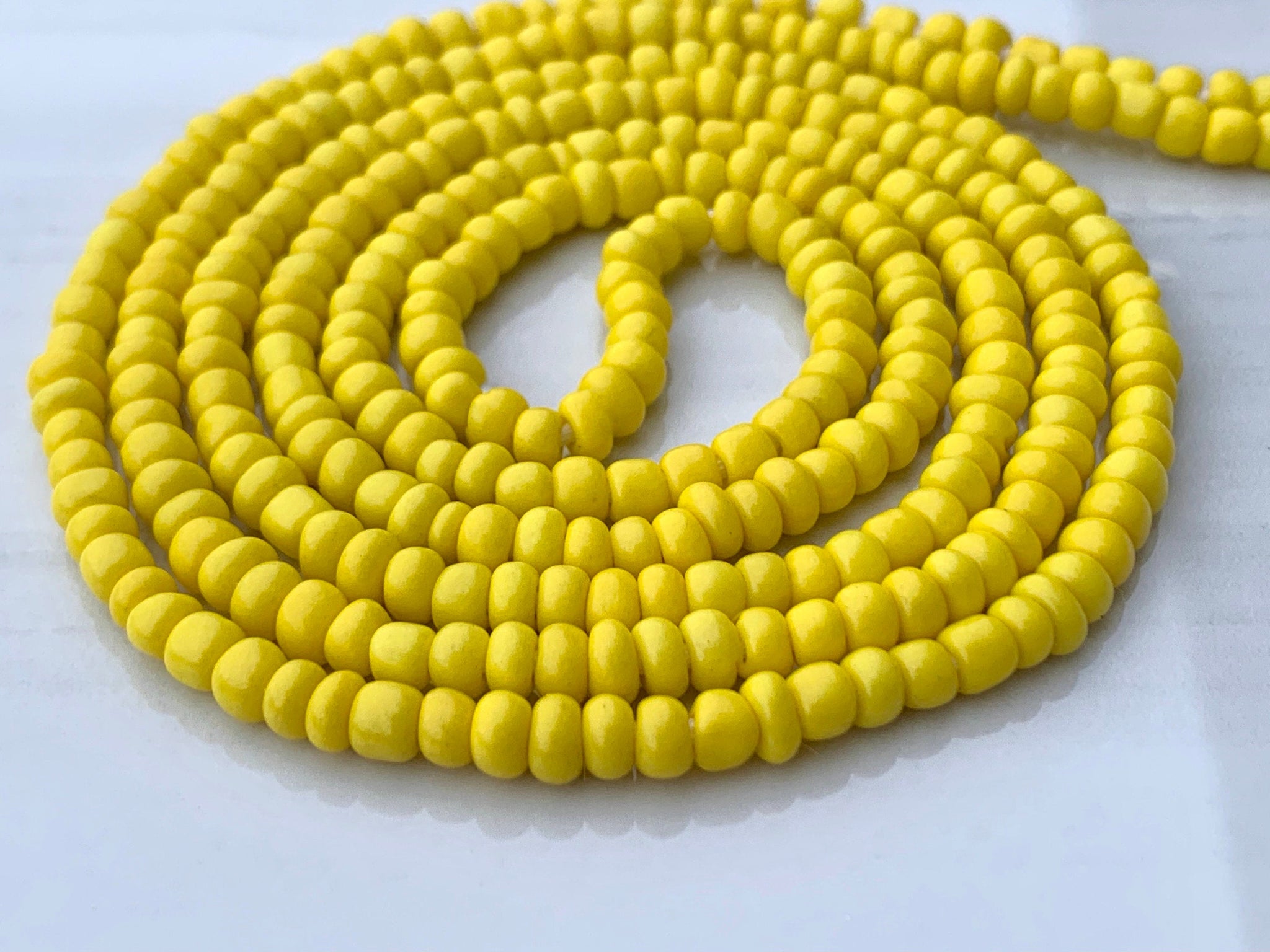 Solid Yellow Waist Bead