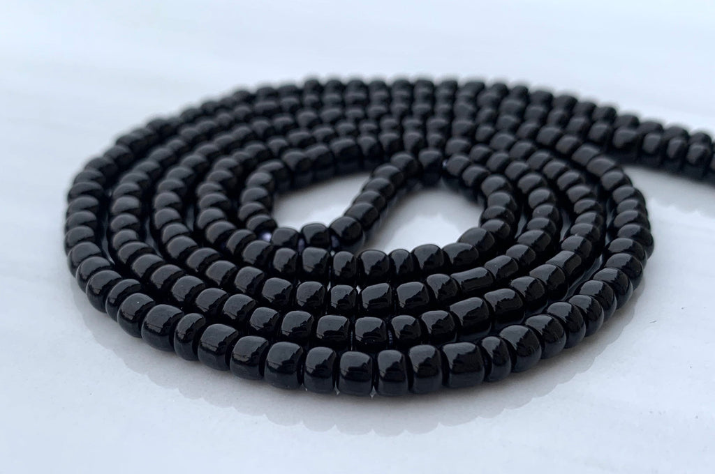 Solid Black Waist Bead