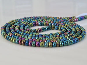 Solid Rainbow Iris Waist Bead