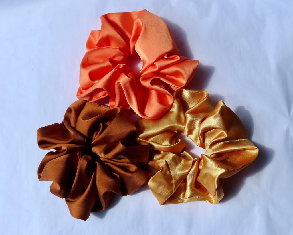 Large Satin Scrunchies