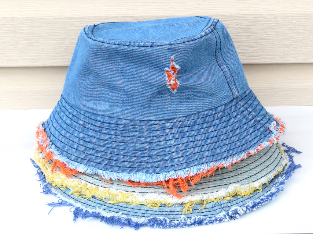 Distressed Jeans Bucket Hat