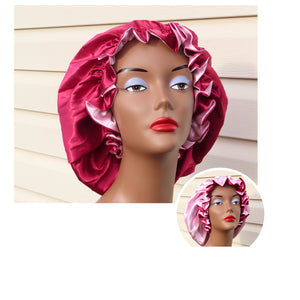 Reversible Satin Bonnet