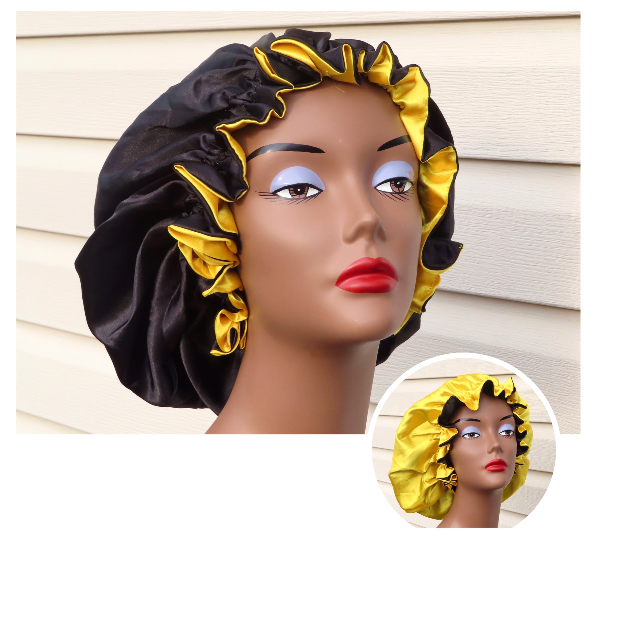 Reversible Satin Bonnet