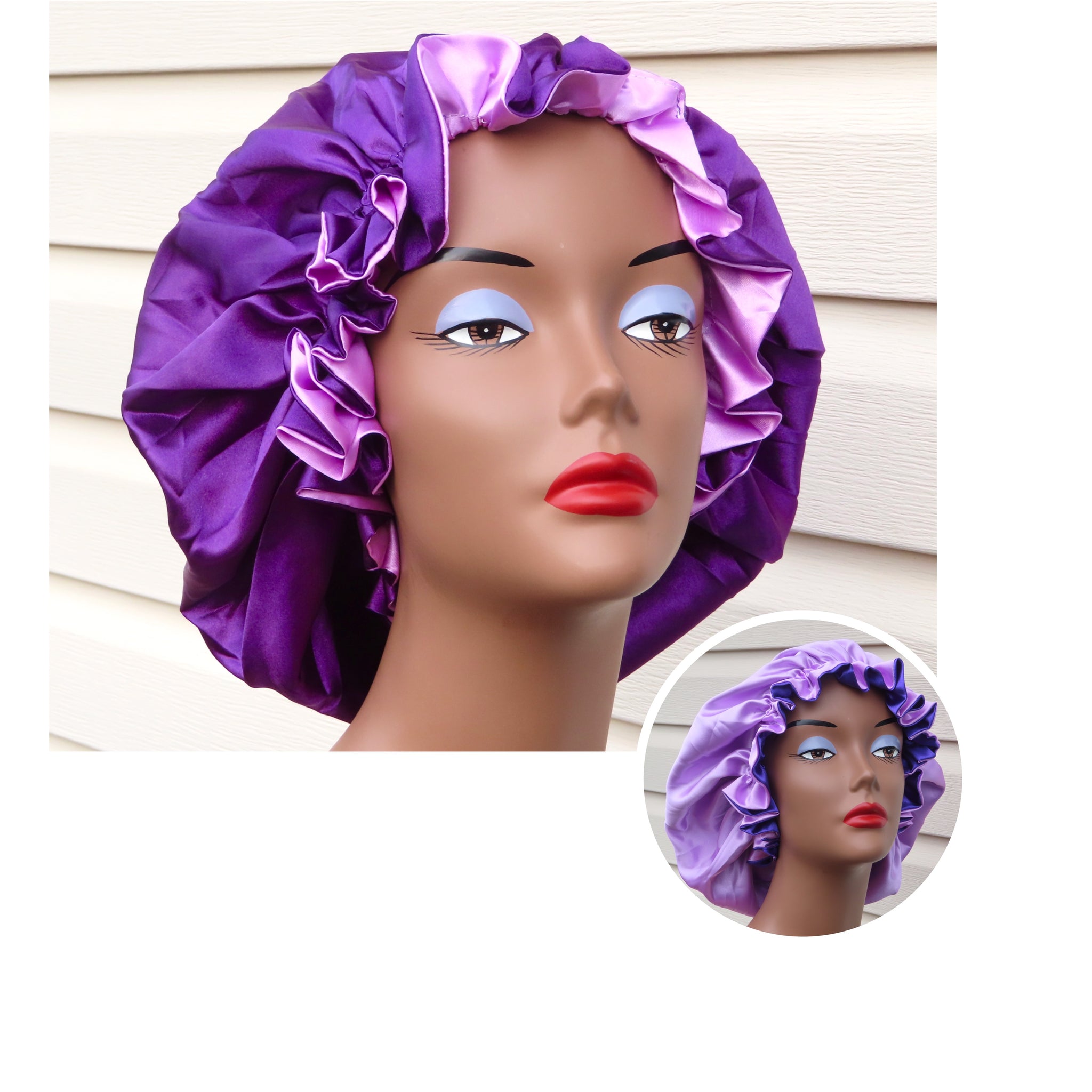 Reversible Satin Bonnet