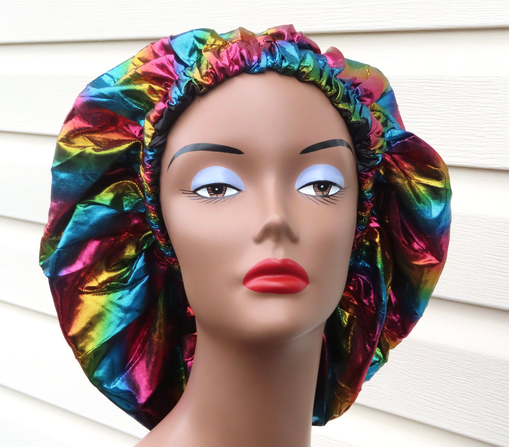 Holographic Satin Bonnet