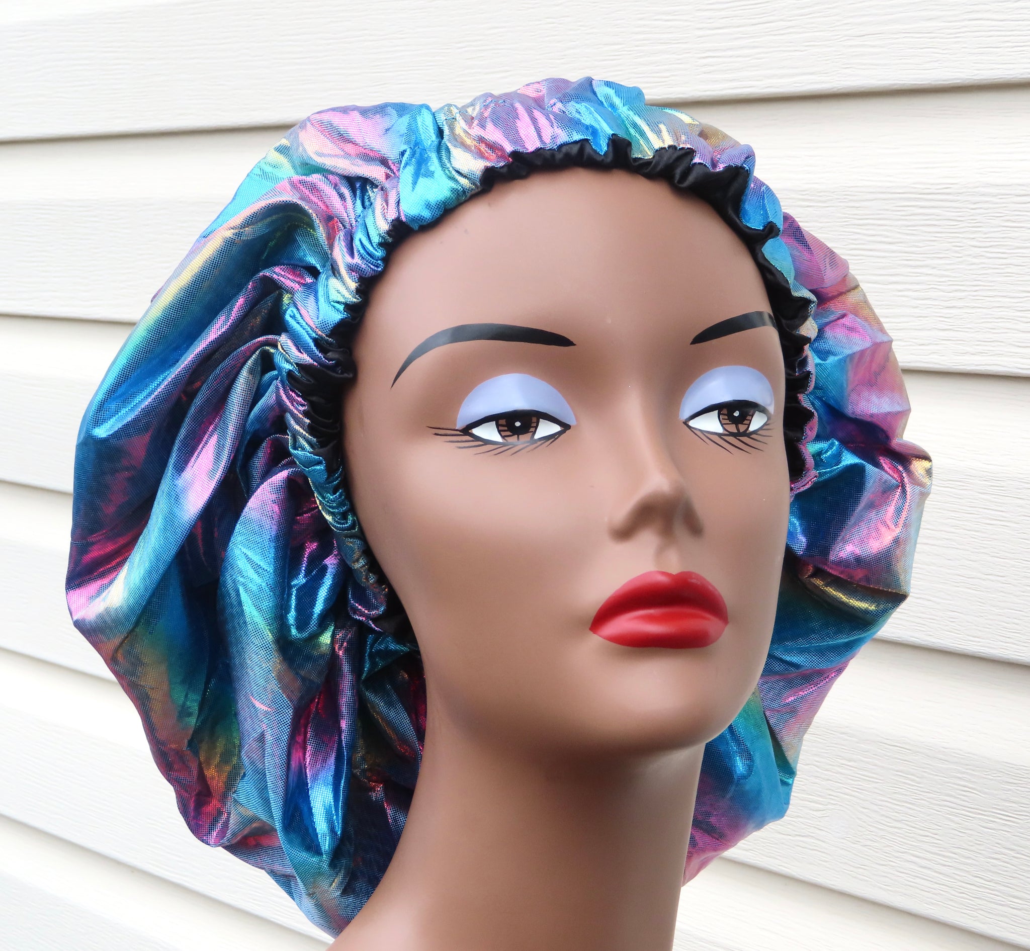 Holographic Satin Bonnet