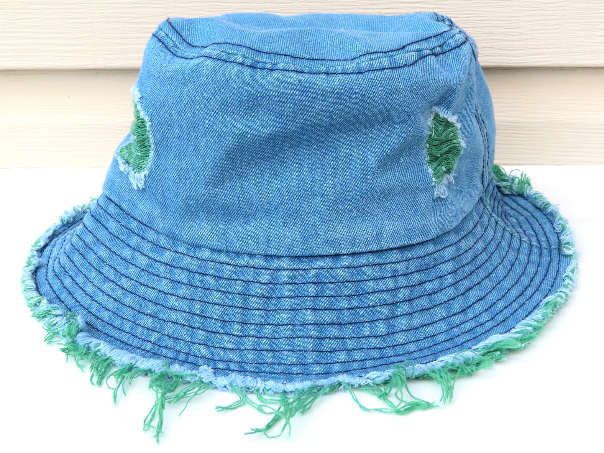 Distressed Jeans Bucket Hat