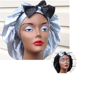 Tie On Satin Bonnets